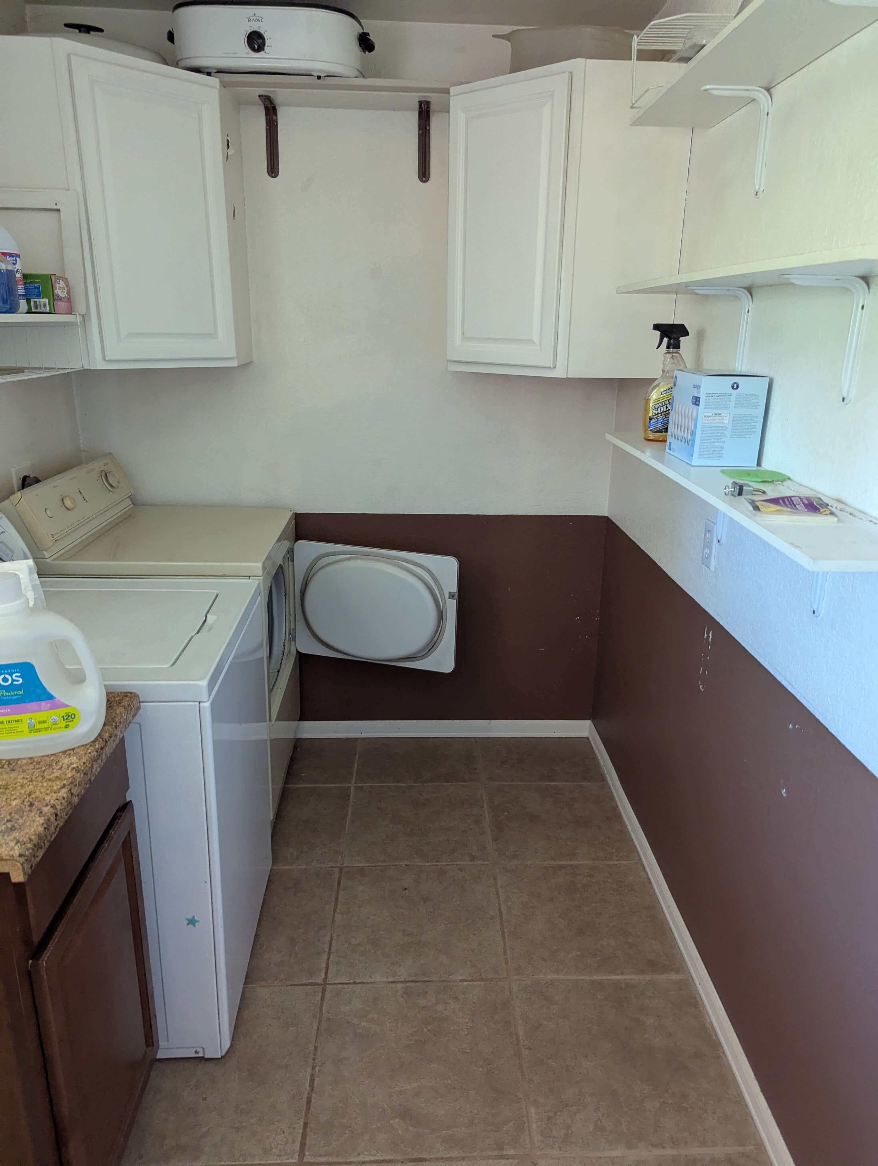 Before photo of laundry room repaint in pinetop-lakeside